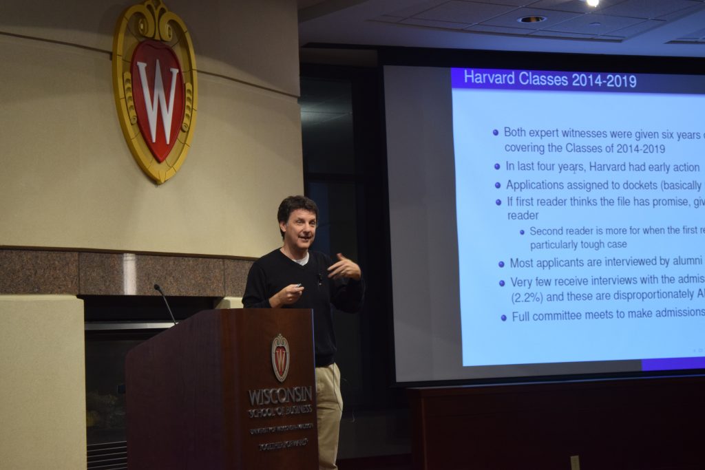 speaker presents slide titler harvard classes 2014-2019