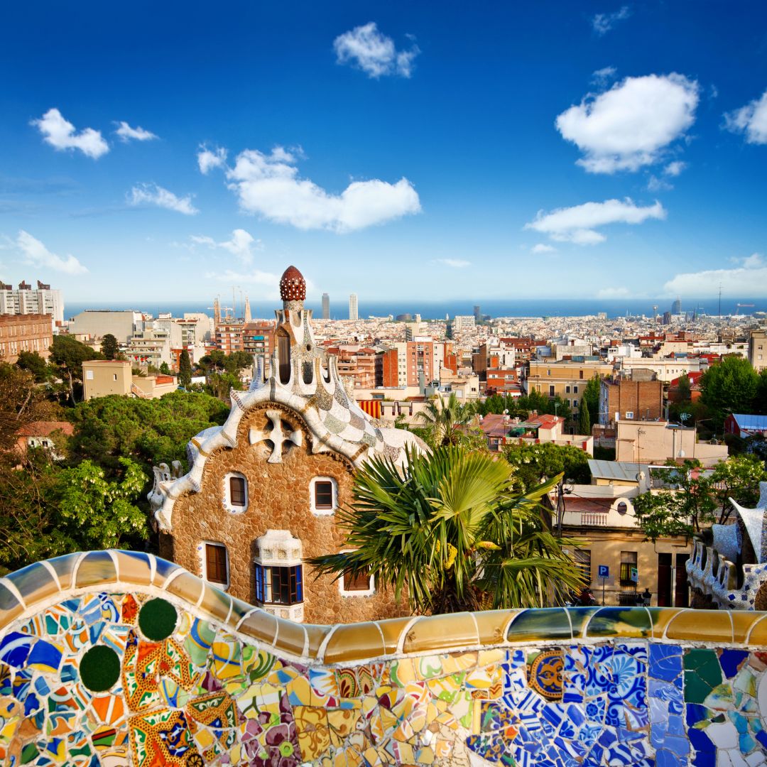 Picture overlooking the city of Barcelona in Spain