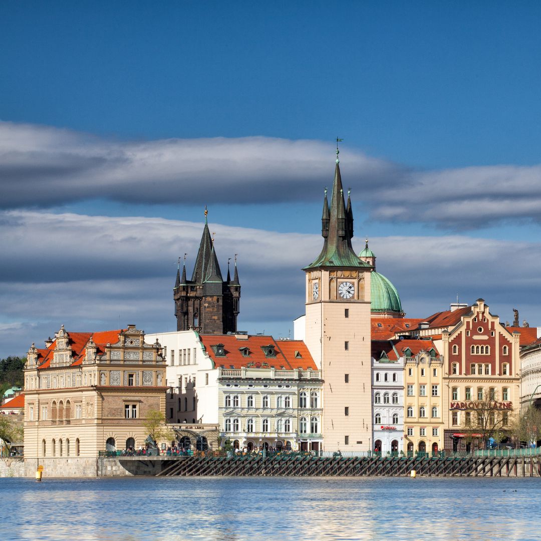 Bird-Eye view picture of Prague, Czech Republic