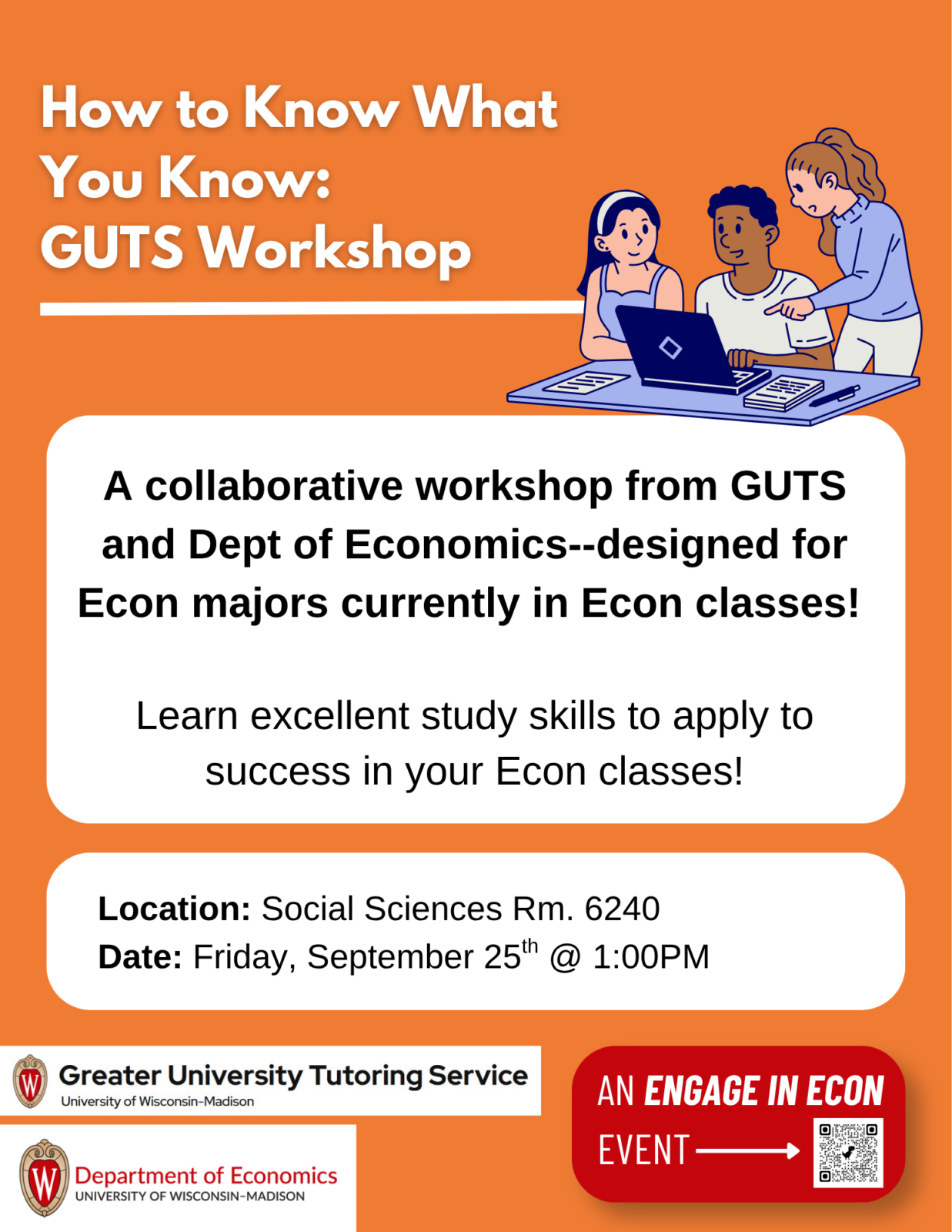 GUTS and study skills workshop in Economics