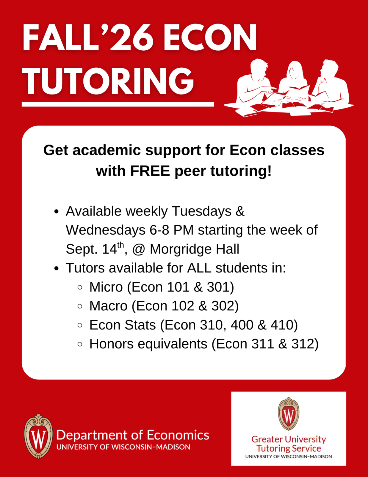 Tutoring options