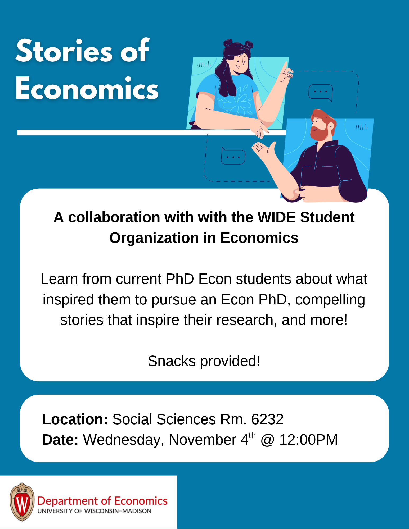 Stories of Economics on 11.4 at 12PM
